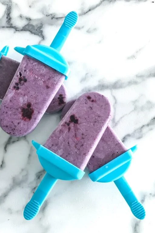 Vegan Blackberry Protein Pops