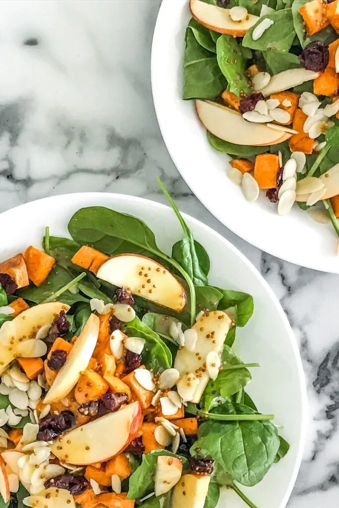 Fall Harvest Salad with Apples and Sweet Potatoes