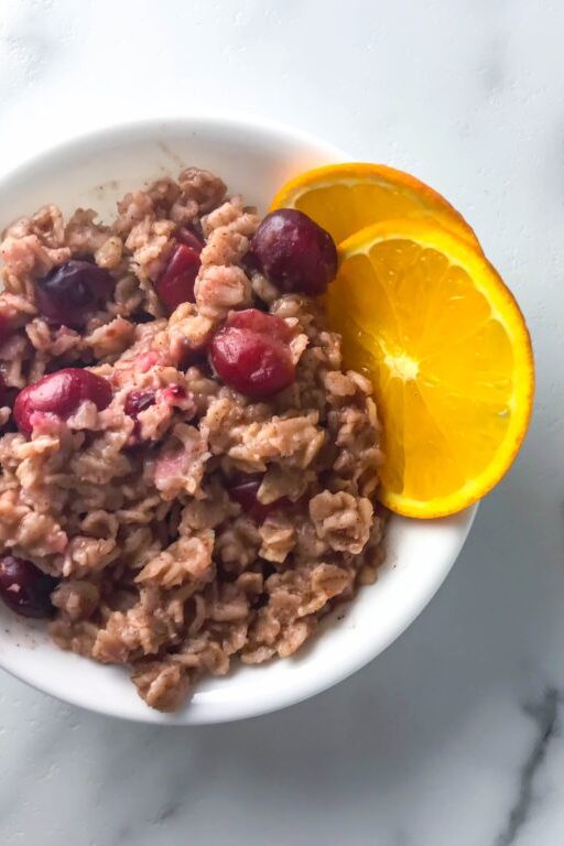Holiday Cranberry Ginger Oatmeal