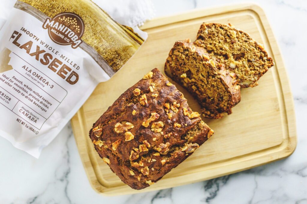 Heart Healthy Banana Bread with Flax & Walnuts Chelsea Dishes