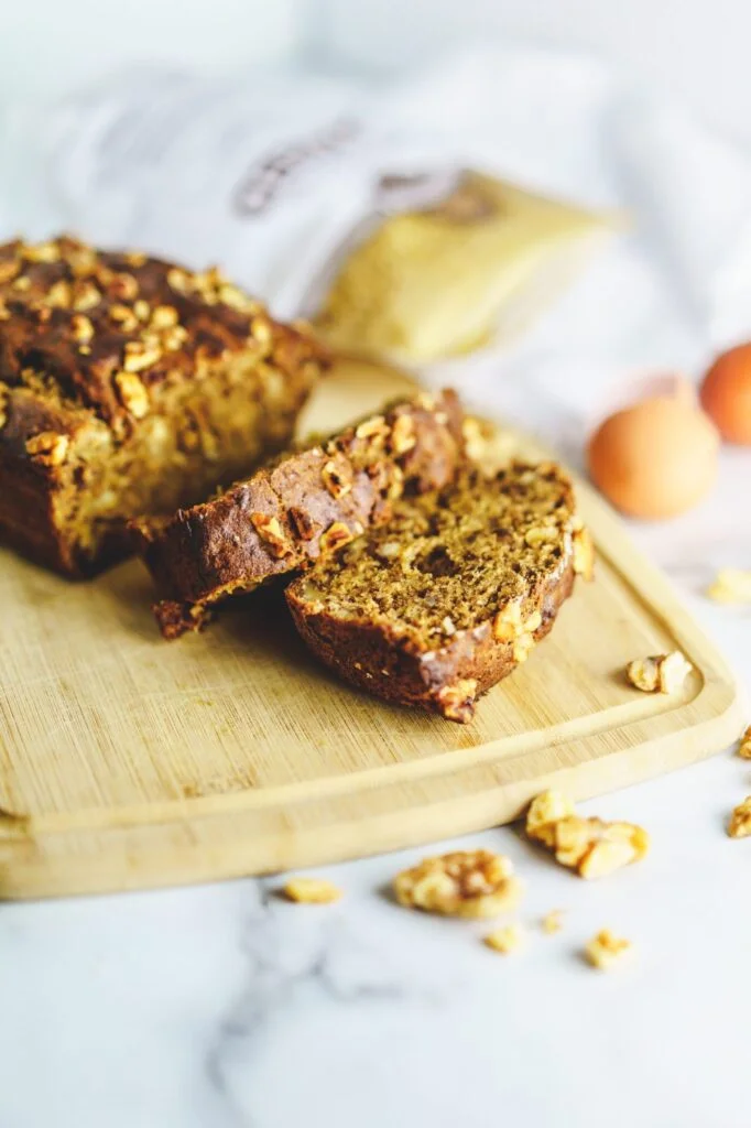 Heart Healthy Banana Bread with Flax & Walnuts