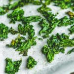 kale chips on sheet pan