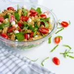 bowl of pasta salad