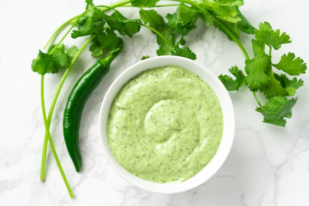 Creamy Avocado Cilantro Lime Sauce Chelsea Dishes