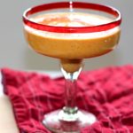 margarita glass with pumpkin smoothie