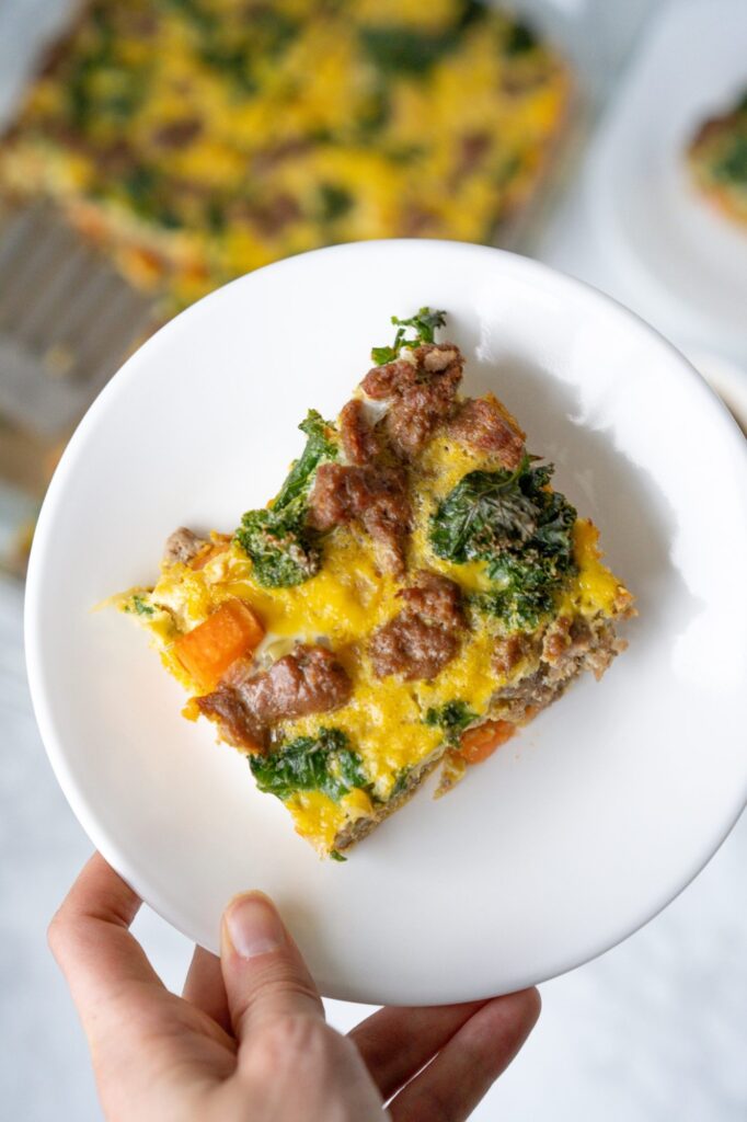 DairyFree Egg Casserole with Sausage and Vegetables Chelsea Dishes