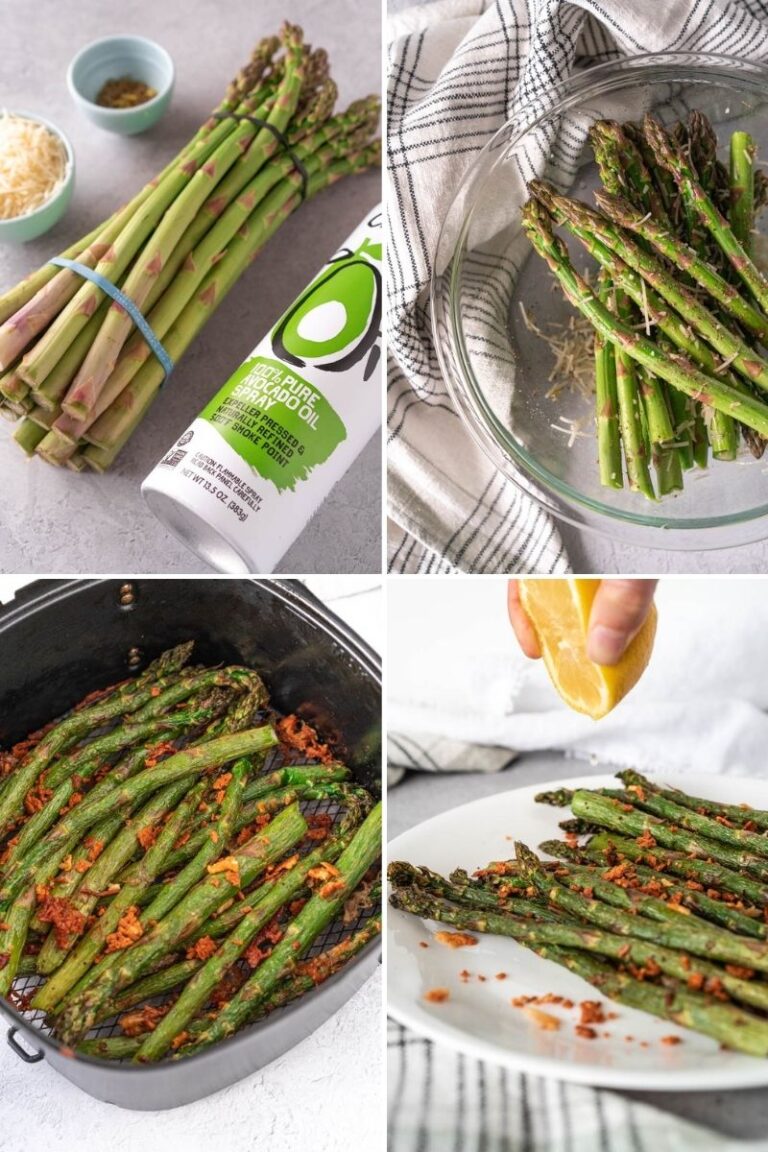 Perfectly Tender Air Fried Asparagus with Parmesan Chelsea Dishes