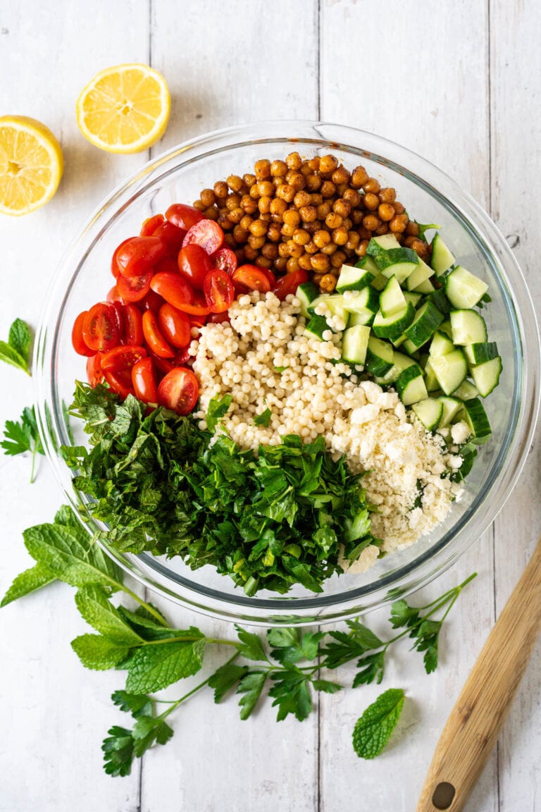 Vegan Couscous Salad with Spiced Chickpeas Chelsea Dishes
