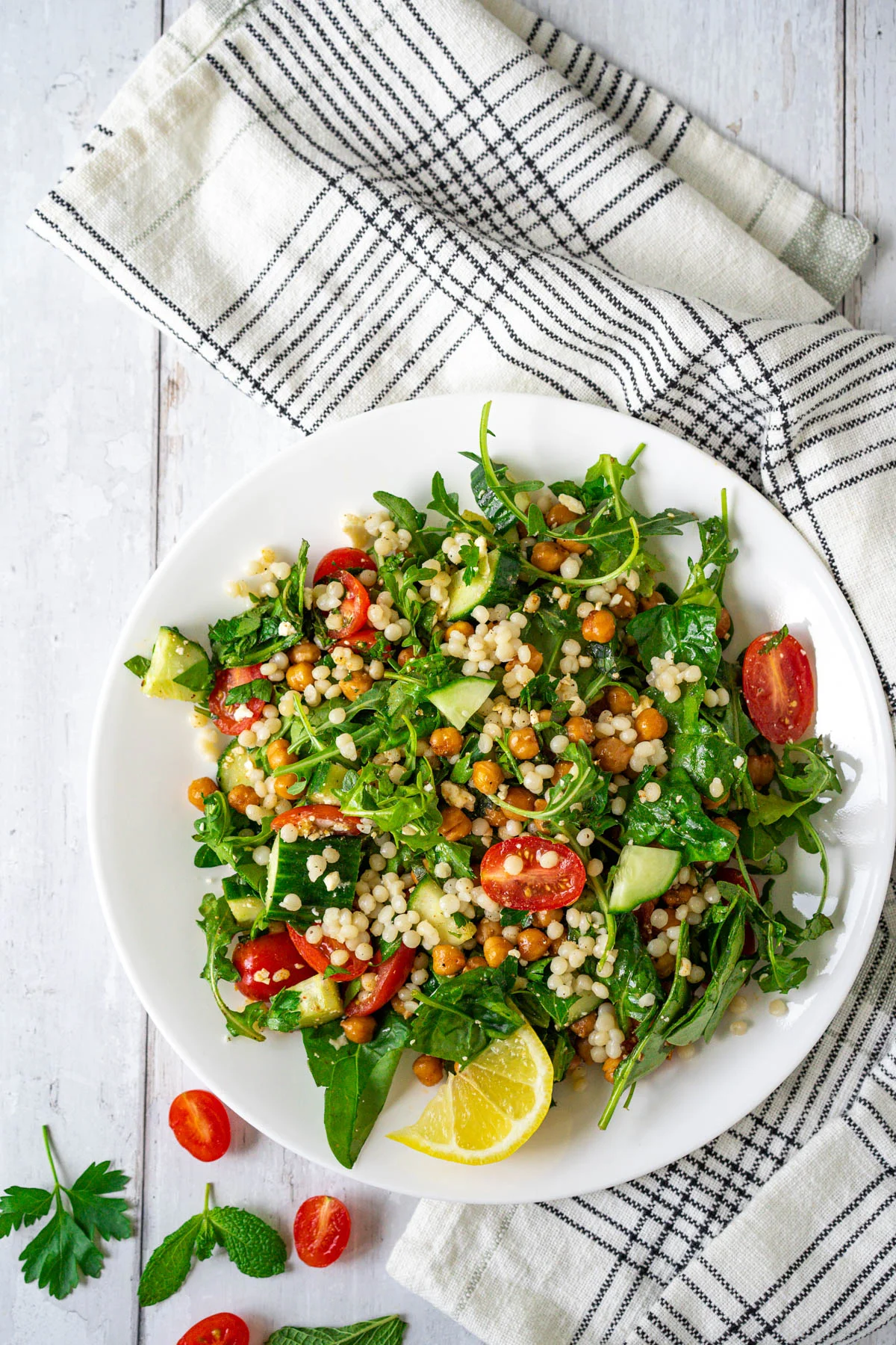 Vegan Couscous Salad with Spiced Chickpeas