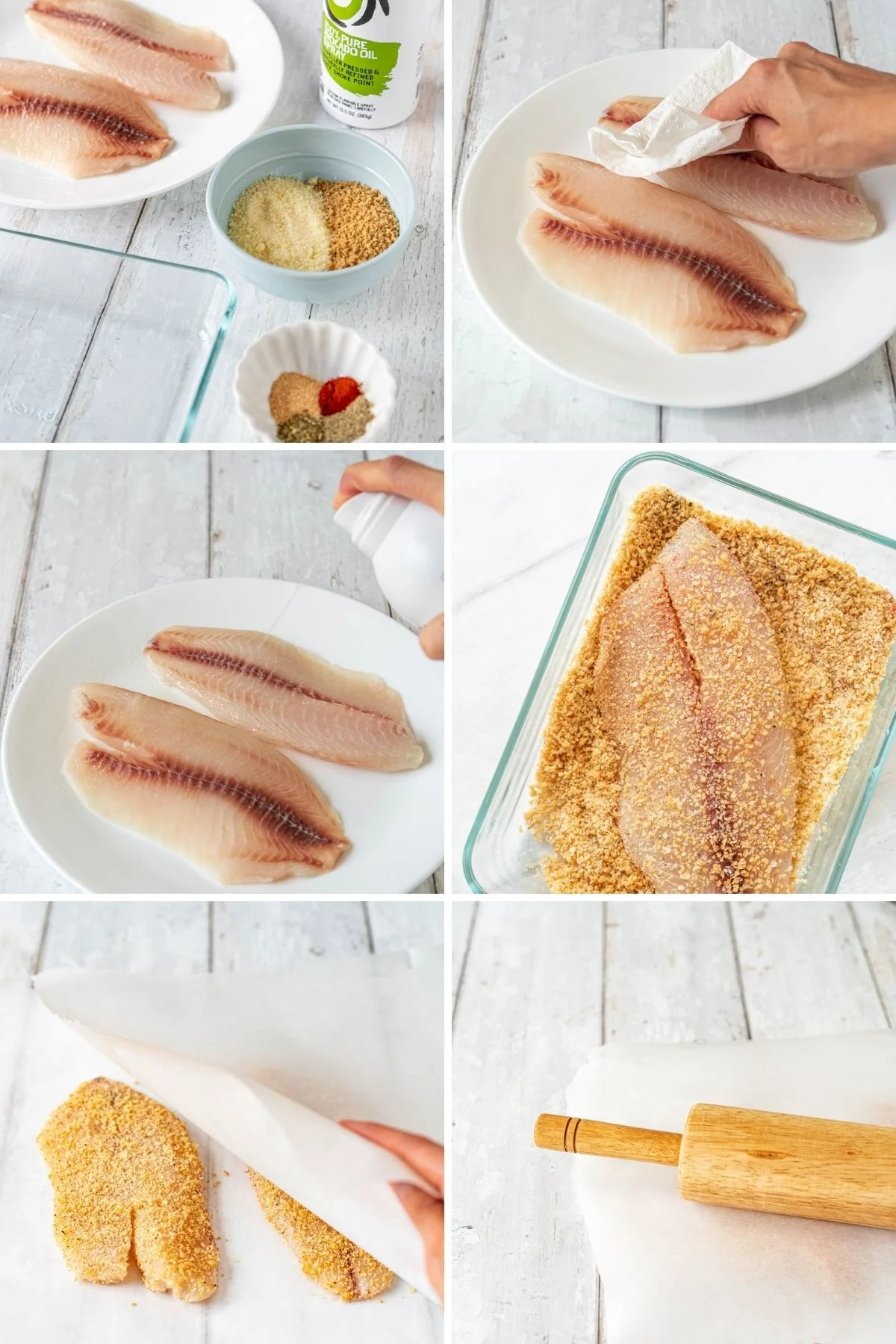 air fried tilapia preparation steps