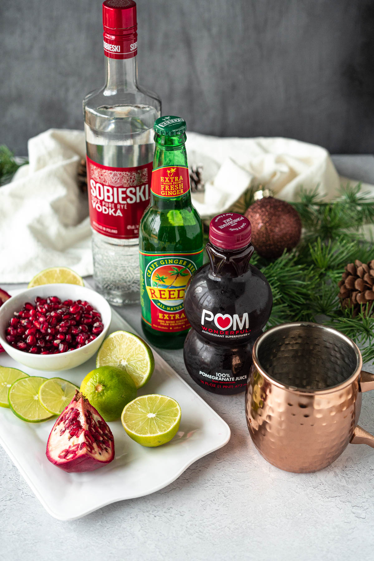 pomegranate Moscow mule ingredients