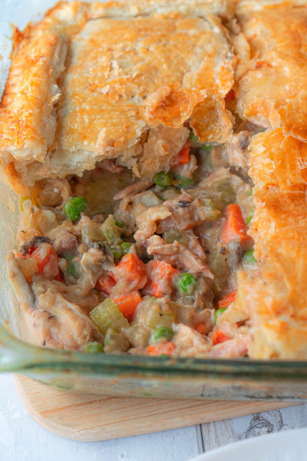Turkey Pot Pie with Puff Pastry Crust Chelsea Dishes