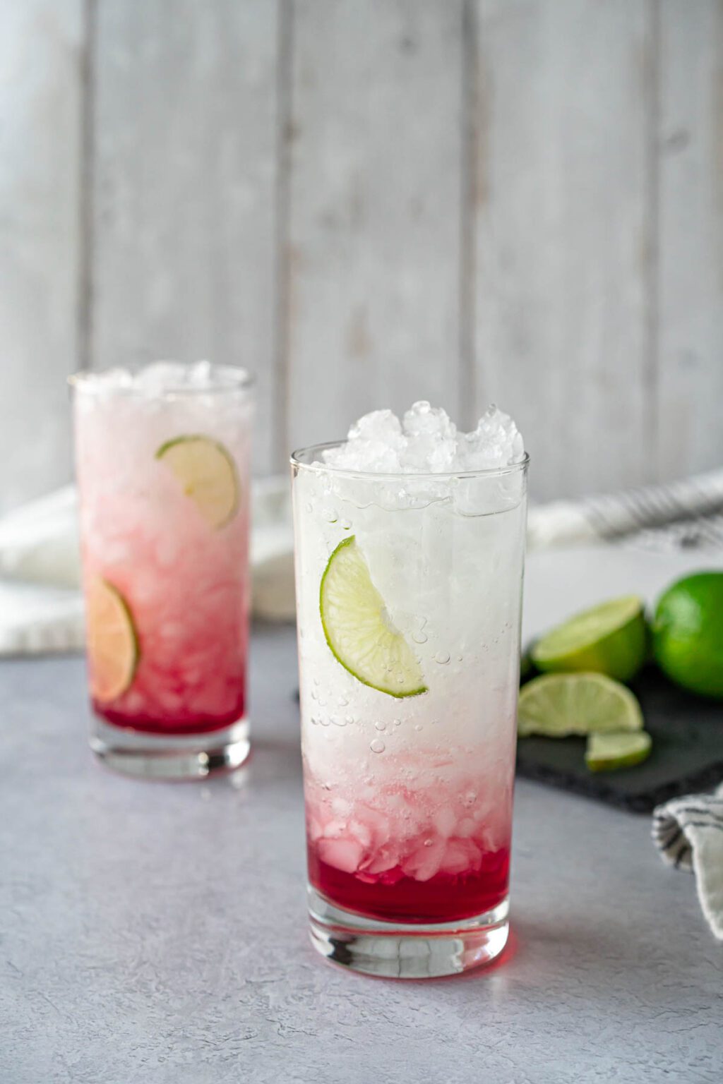 Sparkling Cranberry Mocktail with Lime Chelsea Dishes