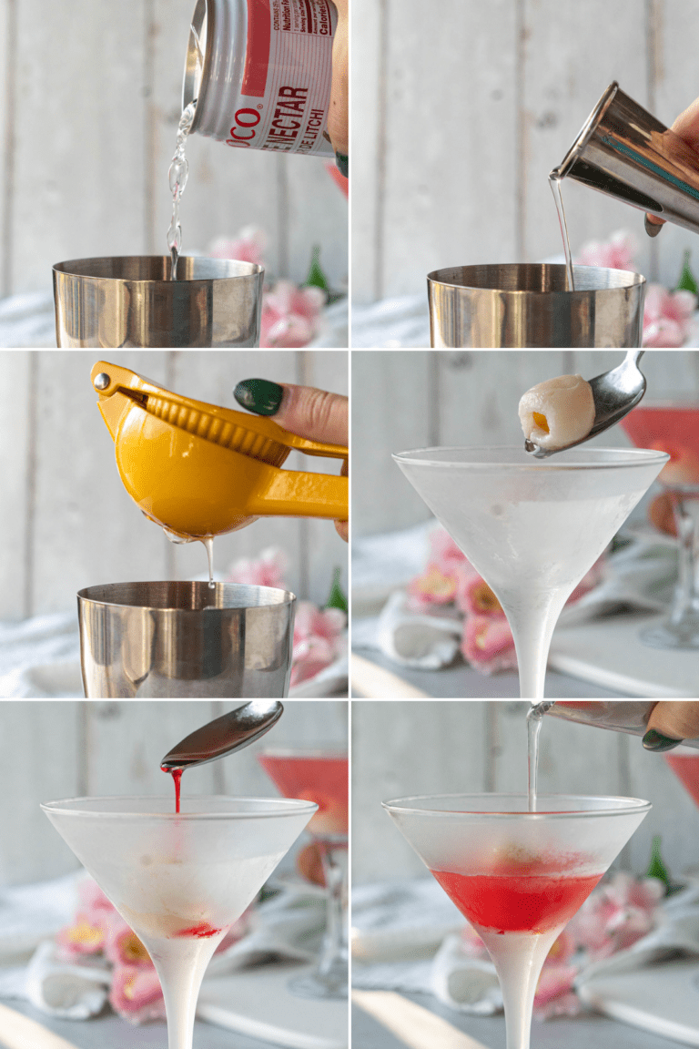 Easy Lychee Mocktail Martini Chelsea Dishes