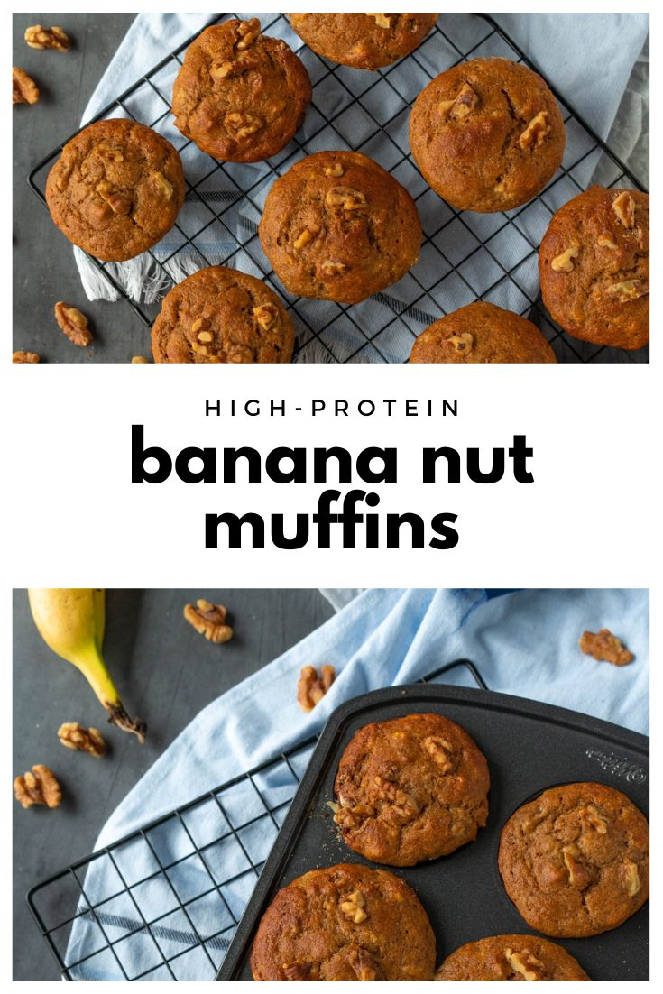 Banana Protein Muffins with Walnuts Chelsea Dishes